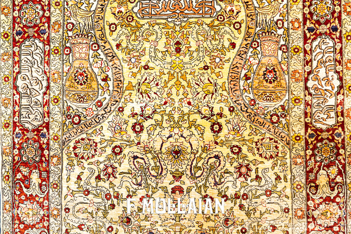 Tappeto Anatolico Herekeh in Seta Extra Fine n°:691963